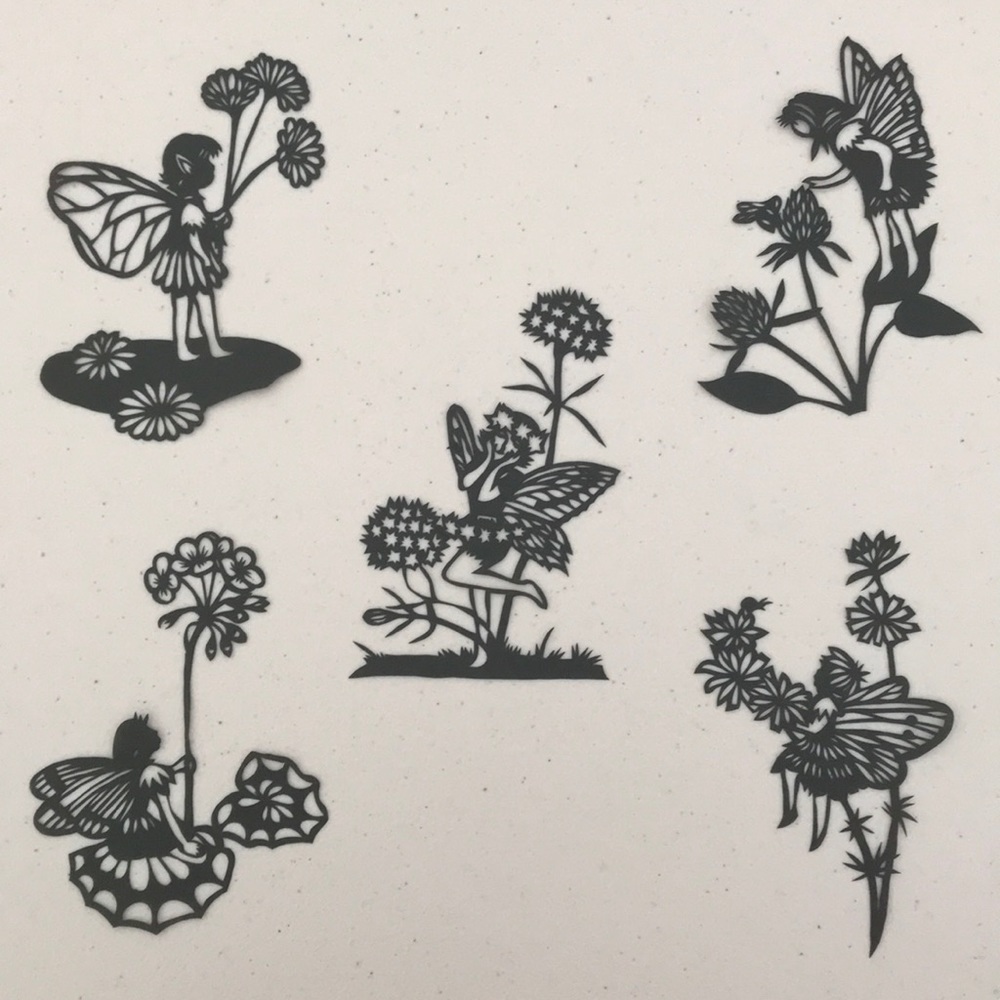 Happy Childhood 🔥 SET 💖 Handmade PaperCut Silhouette Scherenschnitte 🔥
